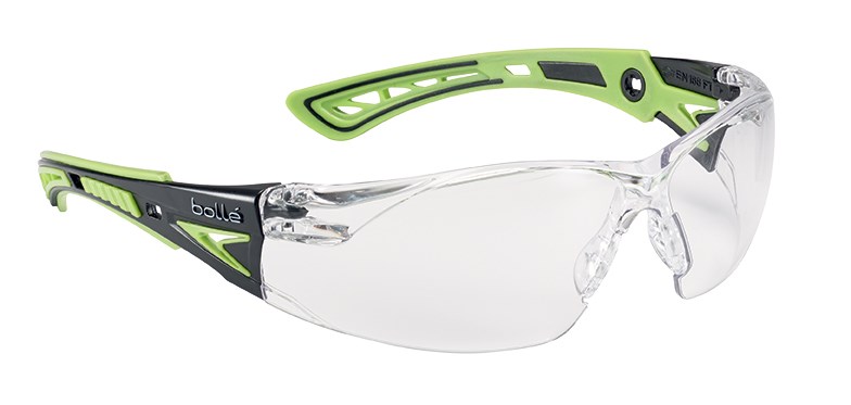 Bolle - RUSH+ - Clear (Green Side Arms) (RUSHPPSIG)