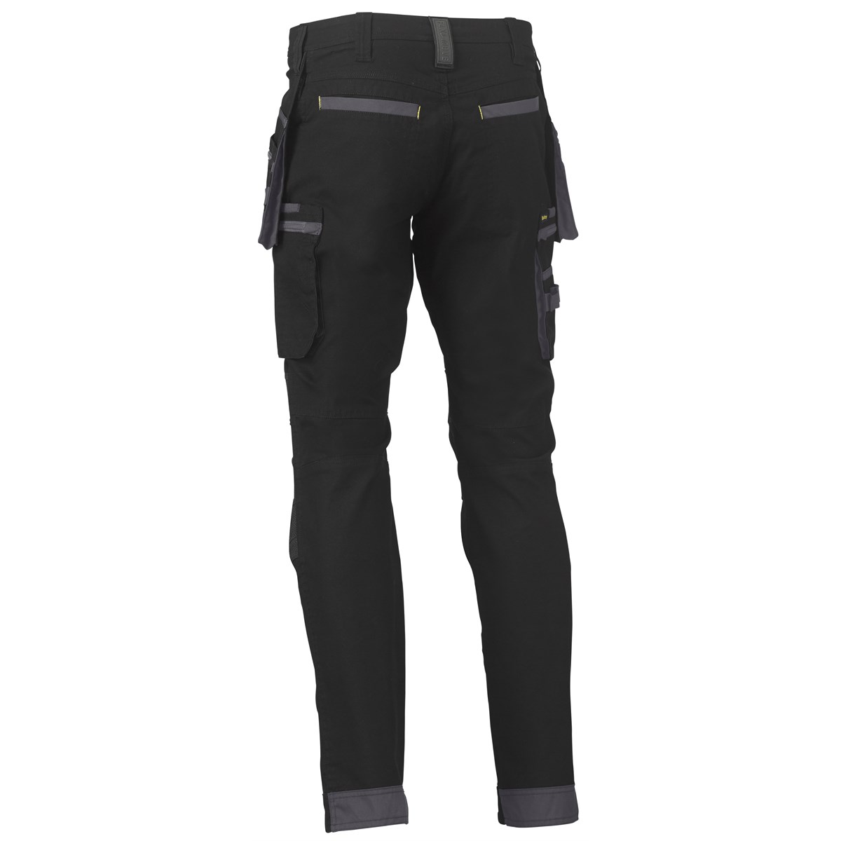BISLEY, UKPC6336 FLX&MOVE STRETCH CARGO PANT KNEEPAD & TOOL POCKETS BLACK 34R