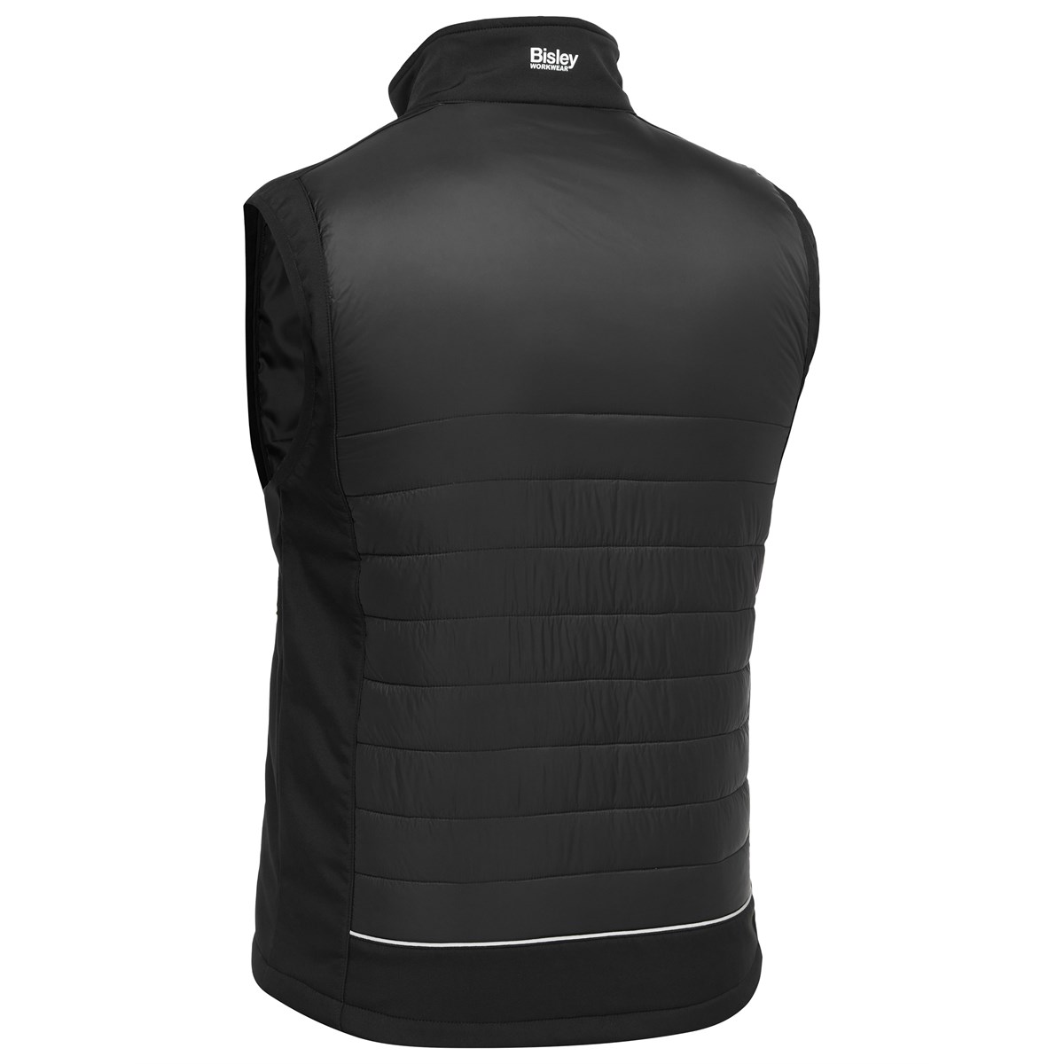 BISLEY EV2126 COOPER PUFFER SOFTSHELL VEST, BLACK, S