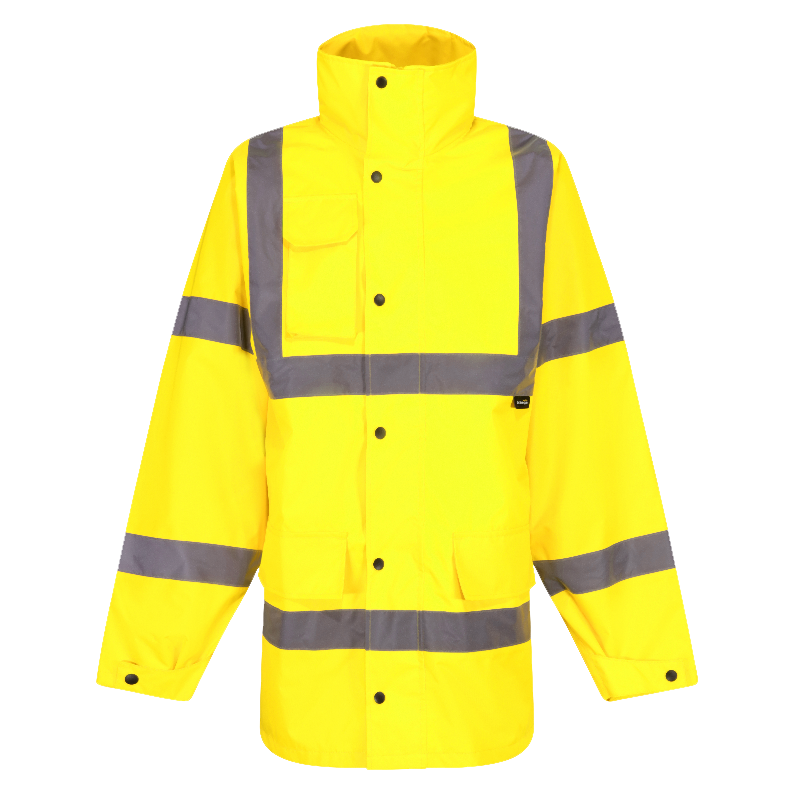 TBRJ31 - Yellow EN343:2019 4:4 Breathable HV Waterproof Jacket, Mesh Lined, Small