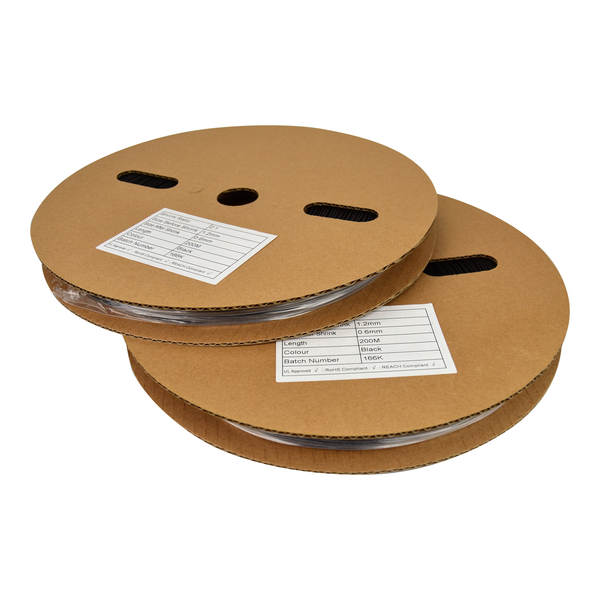 C-Tie CHS21-1.6YELLOW 2:1 Yellow Heat Shrink Tubing 1.6mm - 200M Roll