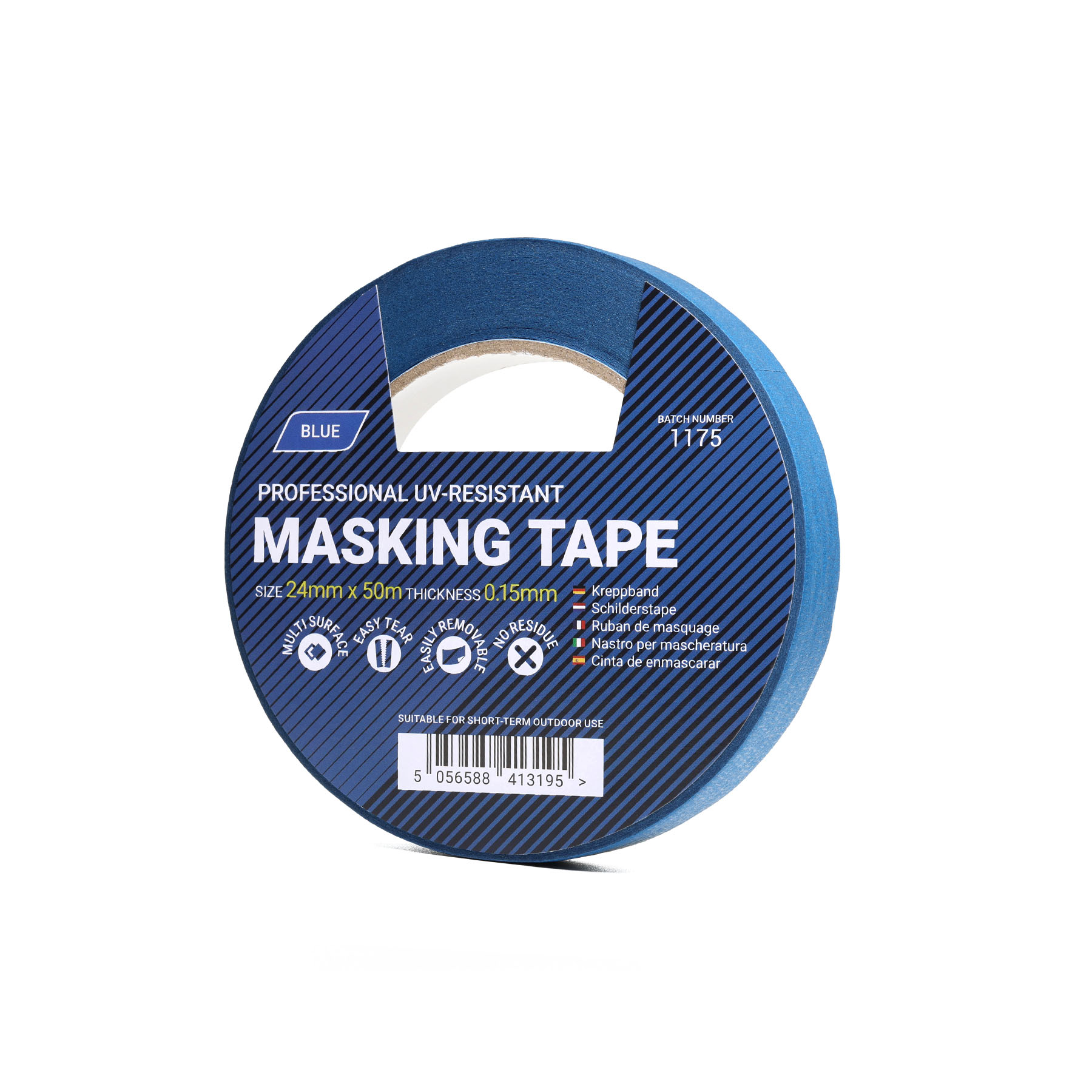 C-Tie CMASK48BLUE 48mm x 50m Blue Masking Tape - 1 Roll