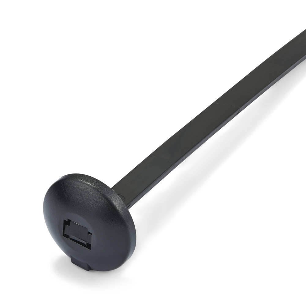 C-Tie C37076CT 370 x 7.6mm Black Chassis Cable Ties - Pack of 100