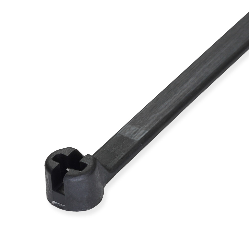 C-Tie C36045MB 370 x 4.8mm Black Metal Tooth Cable Ties - Pack of 100