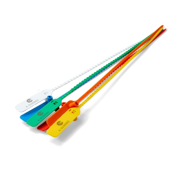 C-Tie PL300BLUE PL Series 300 x 4mm Blue Variable Length Seal - Box of 1000