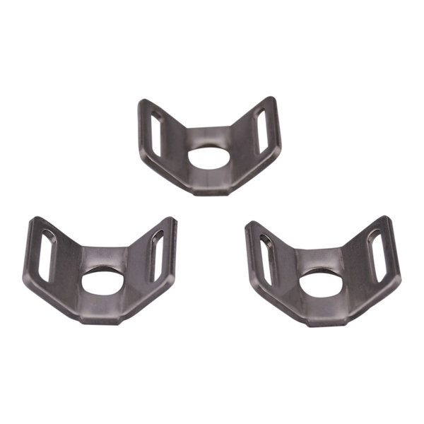 C-Tie CSMSS2 Stainless Steel Saddle Mounts with 4.2mm Screw Hole to Suit Cable Ties up to 10mm Width - Pack of 100