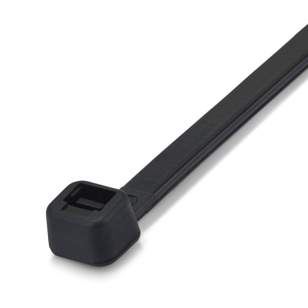 C-Tie C30076B 300 x 7.6mm Standard Black Cable Ties - Pack of 100