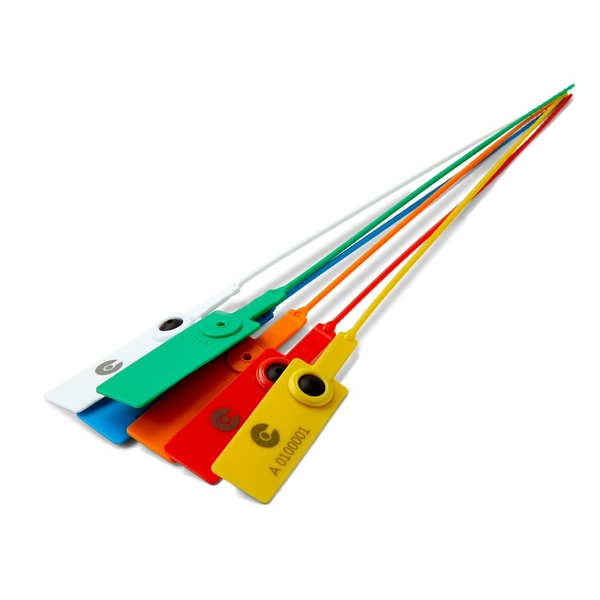 C-Tie MIJL300RED MIJL Series 300 x 2mm Red Variable Length Security Seal - Box of 1000